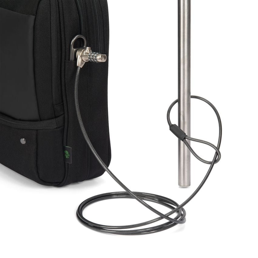 DICOTA Top Traveller FIVE Notebook-Tasche für Notebooks bis 16" – abschliessbar, Trolley-Band – schwarz