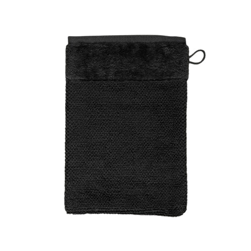 MÖVE Waschlappen Bamboo Luxe – 15 × 20 cm, Schwarz, Viskose, 630 g/m²