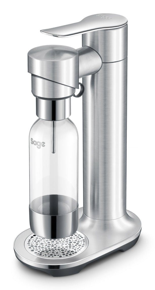 Sage Wassersprudler – inkl. 1 Flasche (Kunststoff), für 0,6 l CO₂-Zylinder, weiss