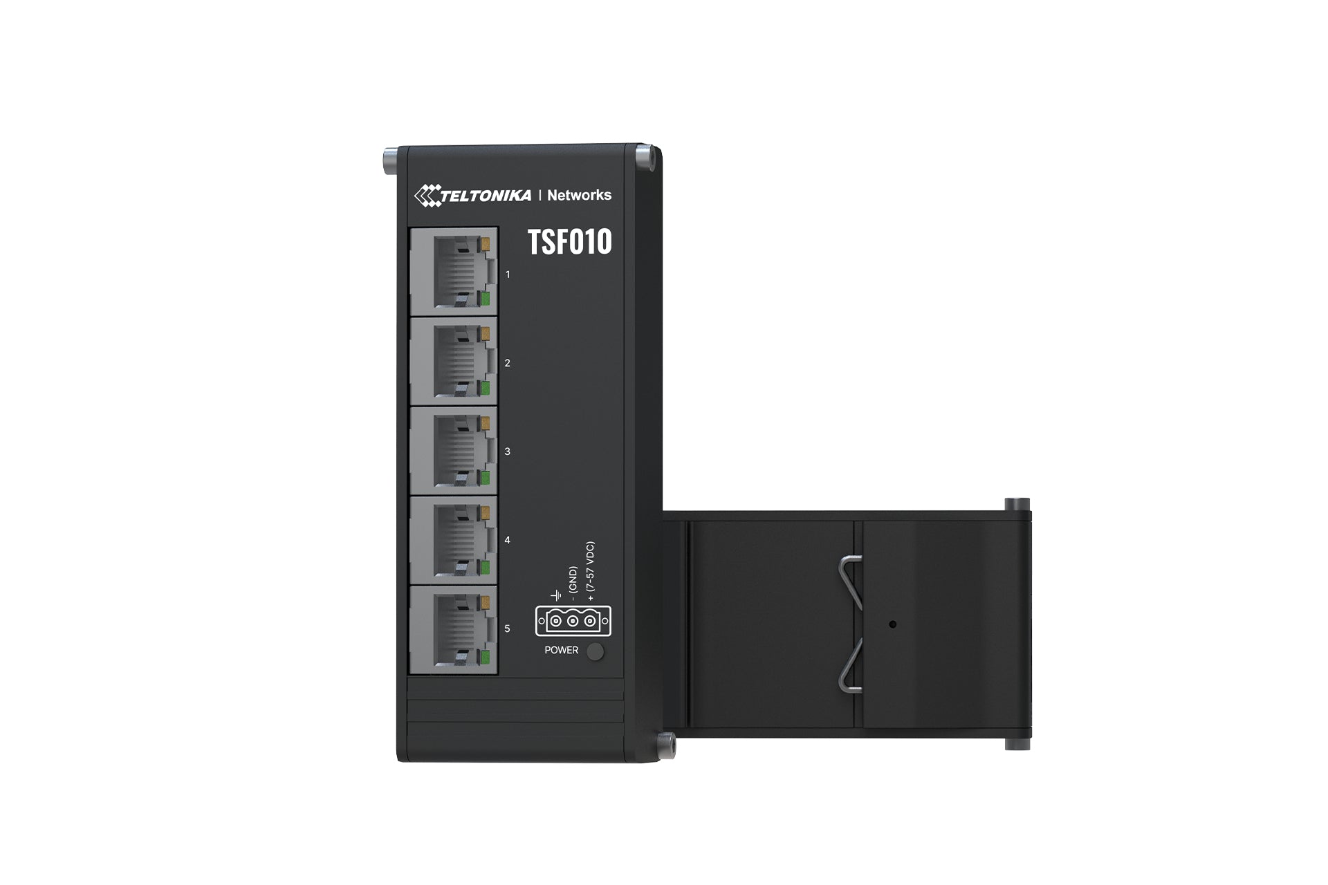 Teltonika TSF010 – Unmanaged Switch – 5× 10/100, DIN-Schiene