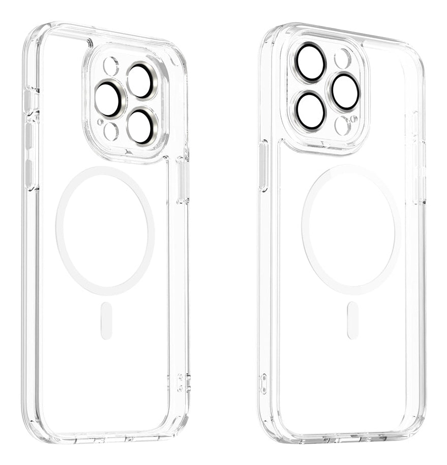 Valenta Trend MagSafe Backcover – für iPhone 15 Pro, Transparent, TPU/PC, Schutz vor Vergilbung