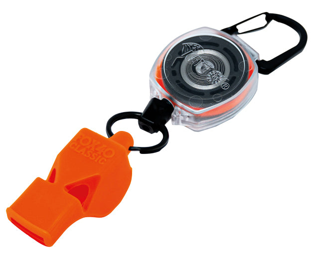 Rieffel Rettungstool-Schlüsselanhänger Key-Bak Whistle Safe A15288 – Alarmpfeife, Kunststoff, 12er-Pack