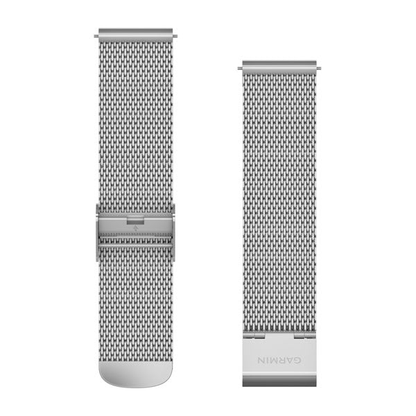 Garmin Schnellwechsel-Armband für Garmin Approach S40, Forerunner 245, Venu – Silber, 20 mm, Metall