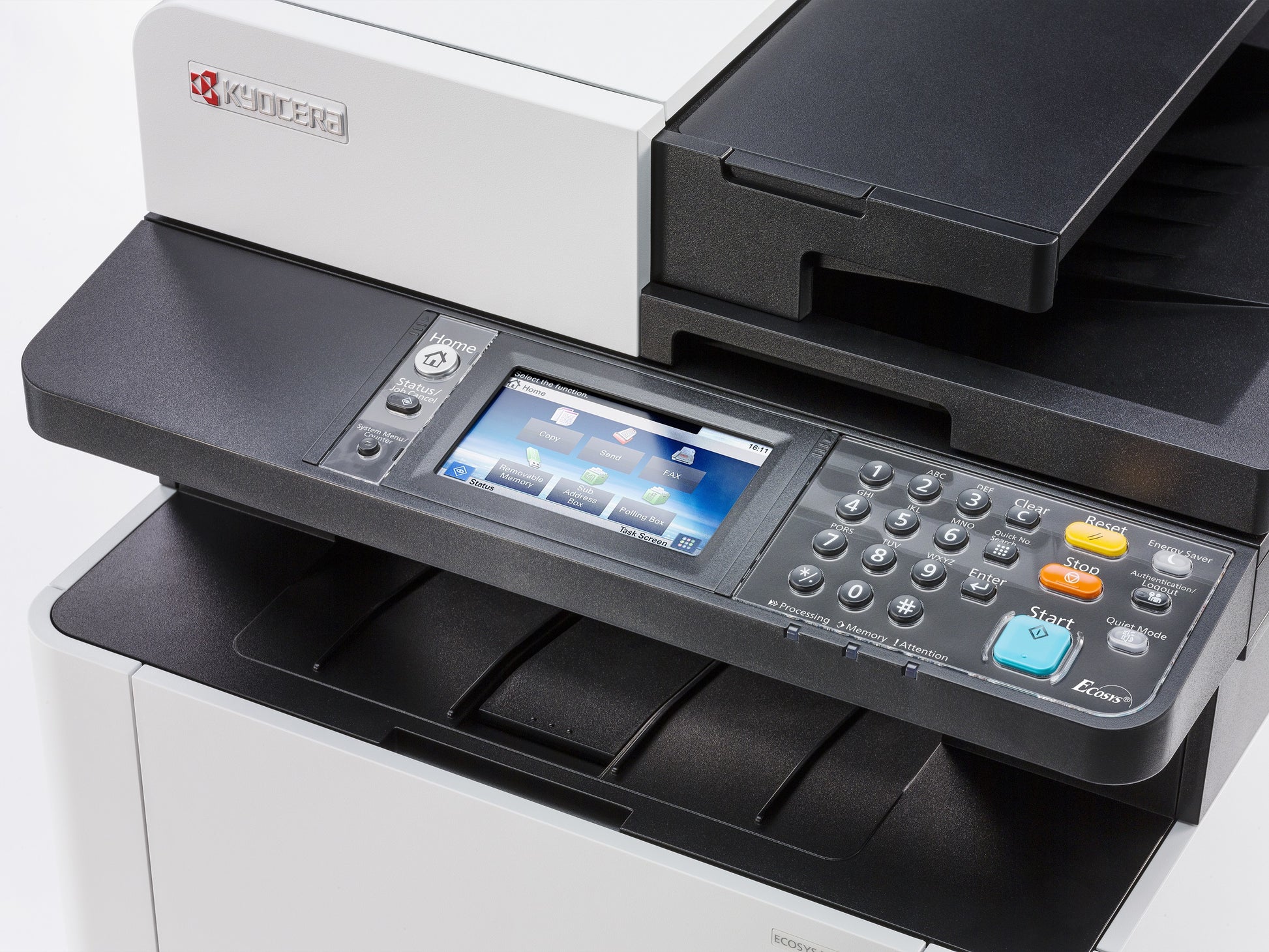 Kyocera ECOSYS M5526Cdn – Farbiges Laser-MFP A4, 4-in-1 – USB/LAN – Duplex, Duplex-ADF – 26 Seiten/Min S/W