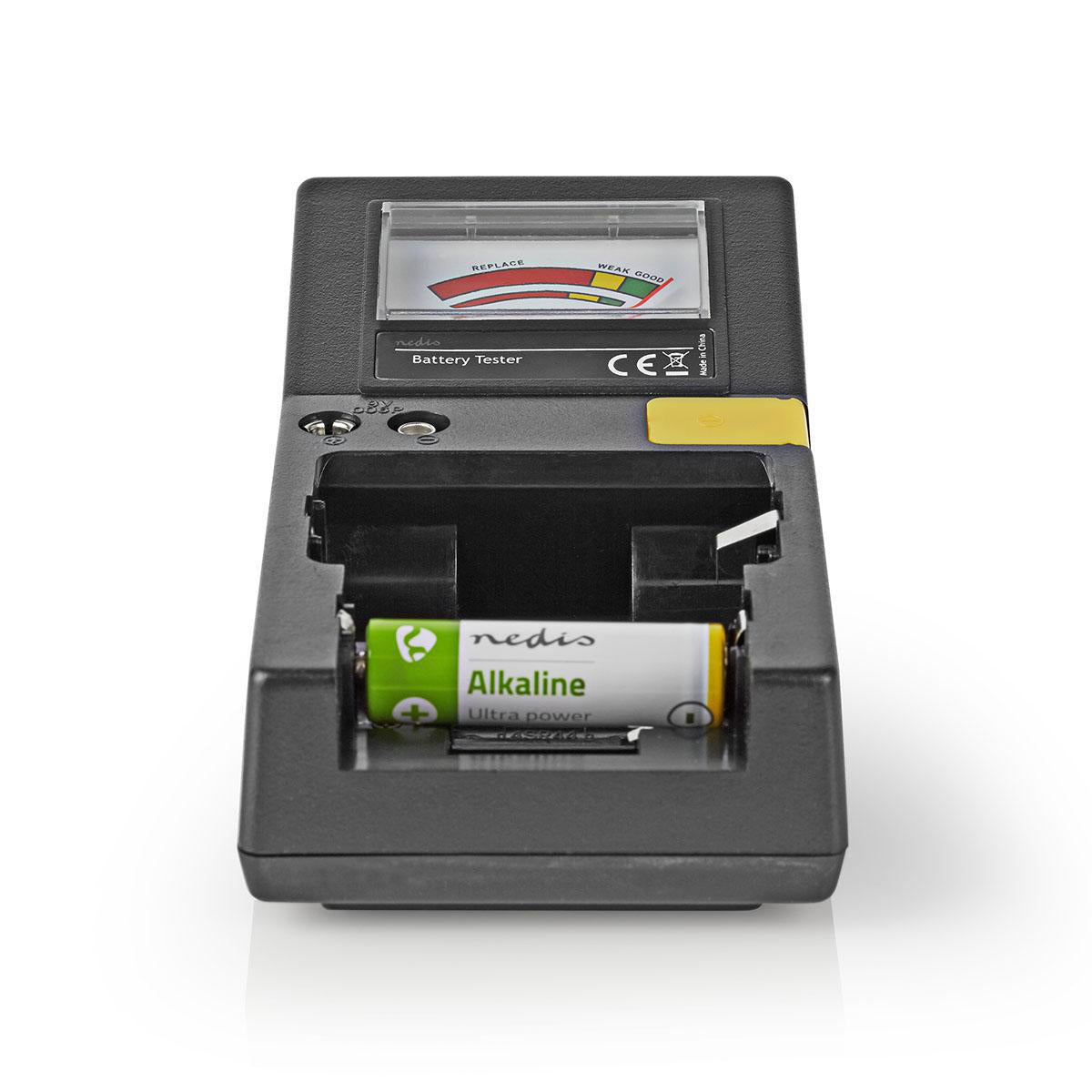 Nedis Batterietester – für AA/AAA/C/D/9 V/Knopfzellen