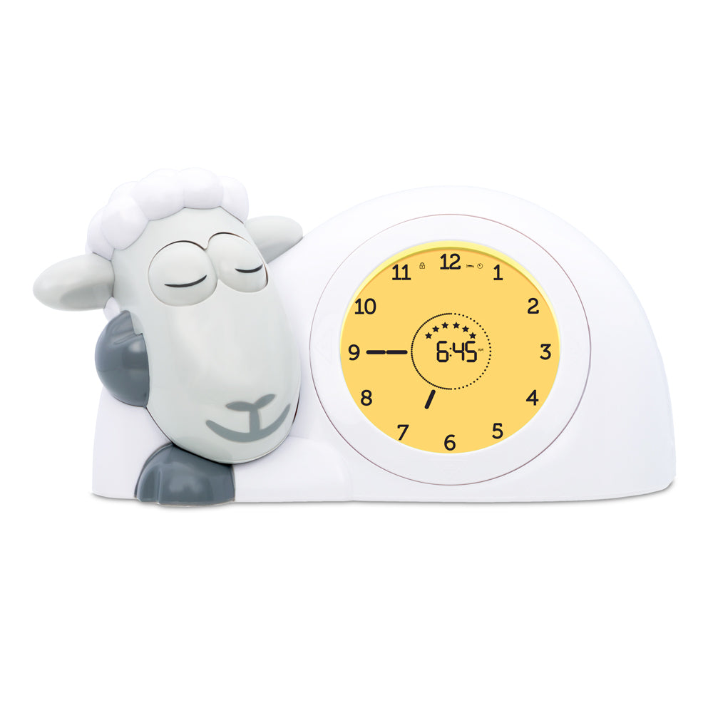 ZAZU Wecker Sleeptrainer Sam – digital – 20 × 12 × 14 cm, weiss, Timer, USB