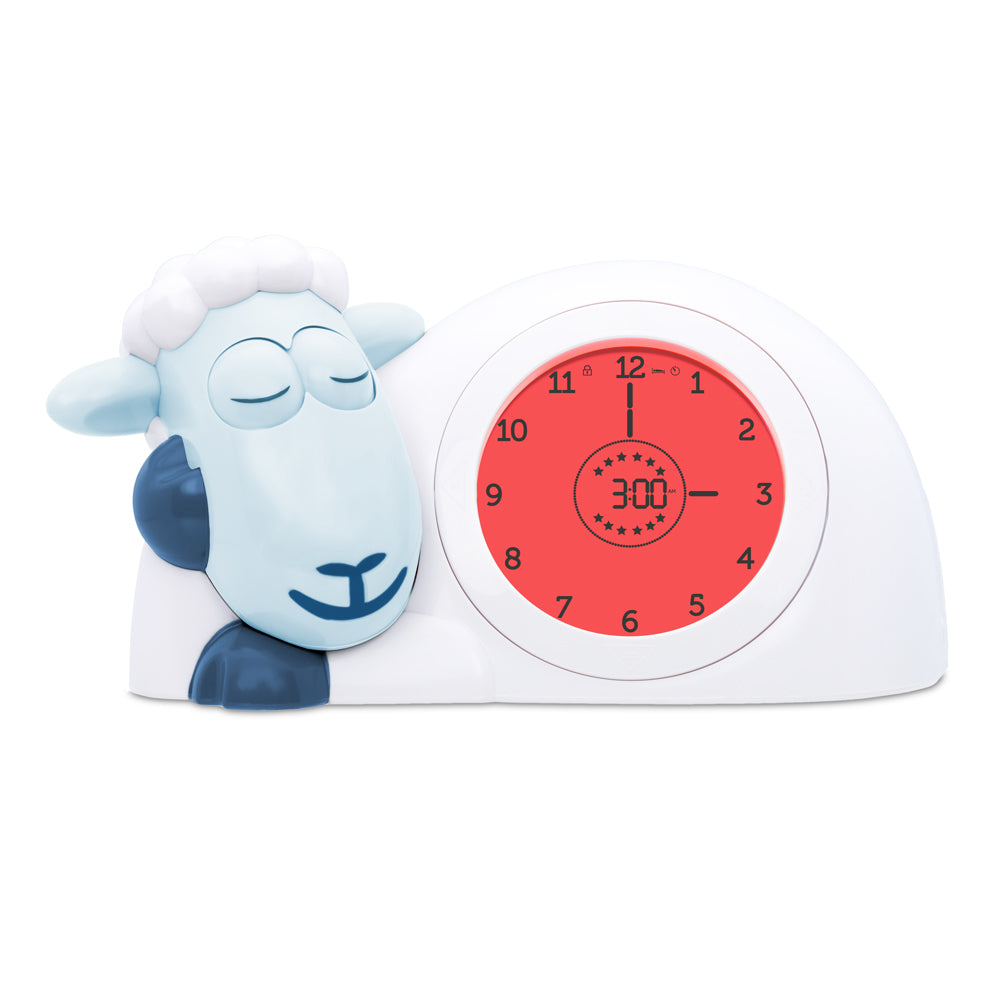ZAZU Wecker Sleeptrainer Sam – digital – 20 × 12 × 14 cm, weiss, Timer, USB