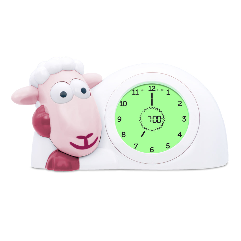 ZAZU Wecker Sleeptrainer Sam – digital – 20 × 12 × 14 cm, weiss, Timer, USB