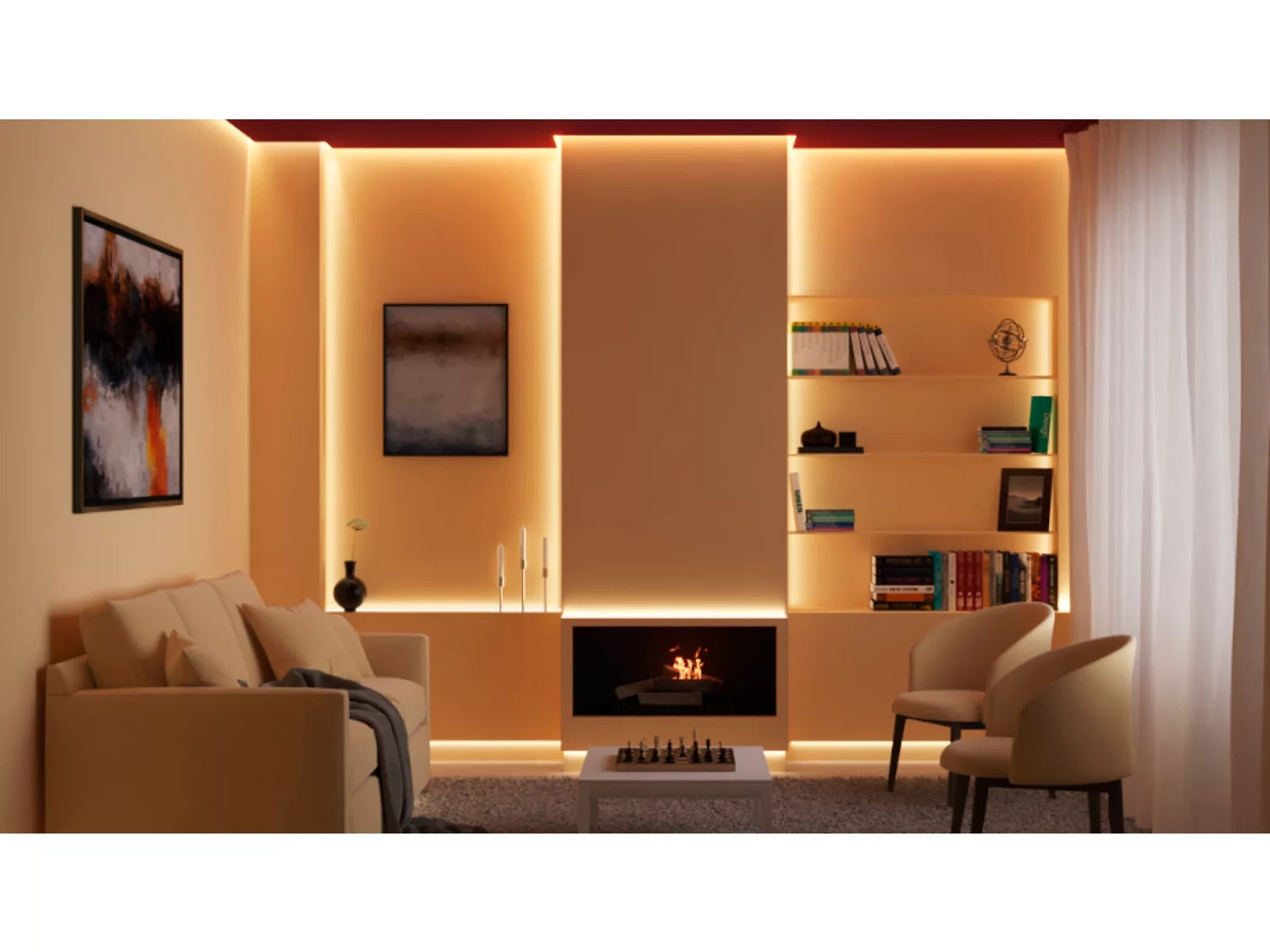 WiZ LED-Strip – 30 m, 1350 lm, 22 W, RGB, dimmbar, WiFi, für HomeKit, weiss