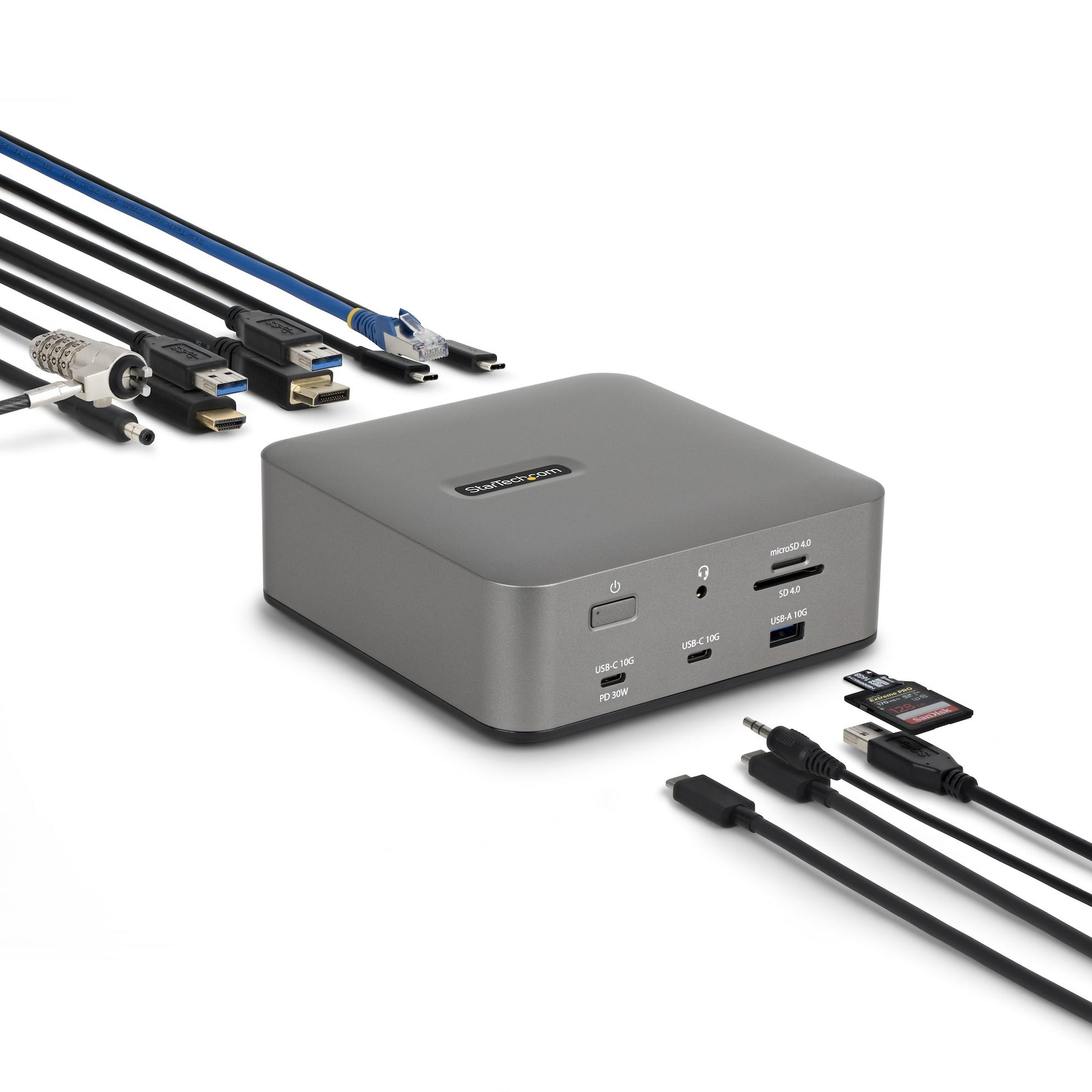 StarTech.com 215UE-TB5USB4 Dockingstation – Thunderbolt 5, 1× DP, 1× HDMI, 3× USB-A, 2× USB-C