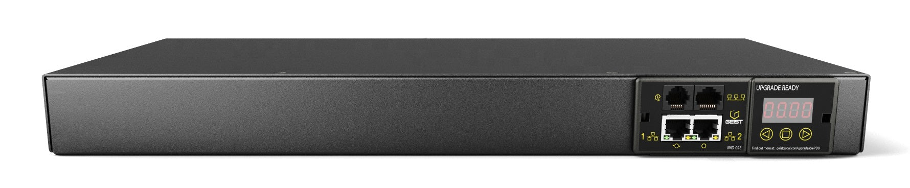 Vertiv Geist UI30027L Rack-PDU überwacht 3600 W – C13×10, Eingang IEC C20 – 1U horizontal – schwarz