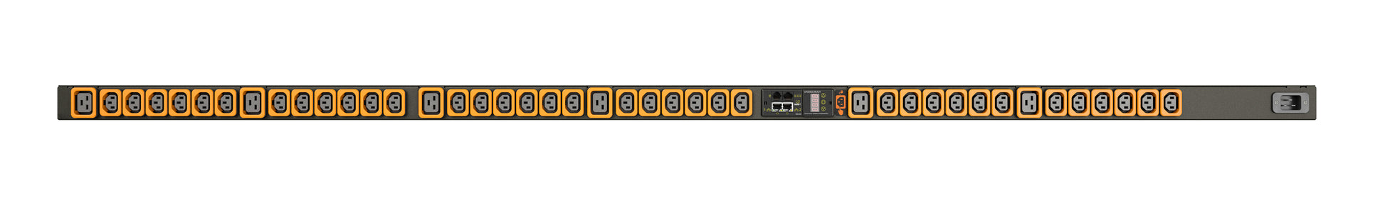 Vertiv UI30011L PDU überwacht 3600 W – 42 AC-Ausgänge (C13/C19), Eingang IEC C20 – 0U senkrecht – schwarz