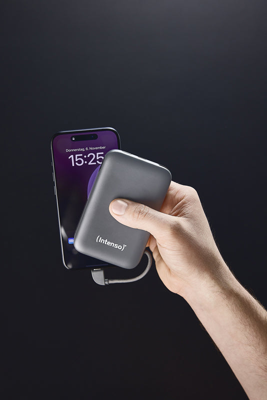 Intenso S10000 Powerbank 10'000 mAh – 20 W PD, 1× USB-C, grau