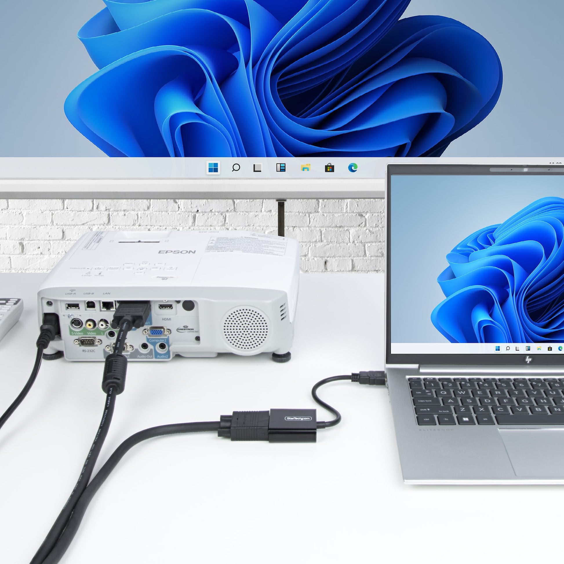 StarTech.com Aktiver HDMI-zu-VGA-Adapter – 1920 × 1200 @ 75 Hz, 18,9 cm, für HDMI-Quellen und VGA-Monitore