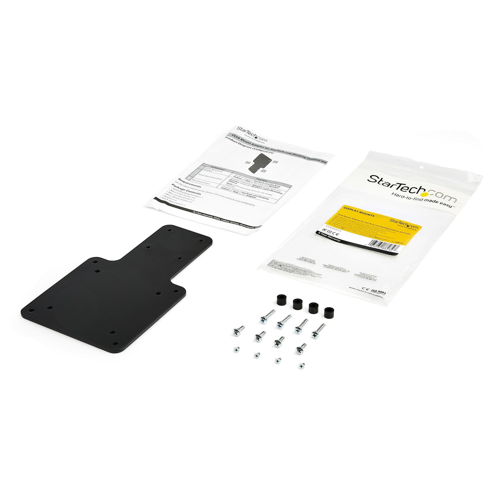 StarTech.com VESA-Adapterplatte – VESA 75×75/100×100 mm – für DK30C2DPEP und andere