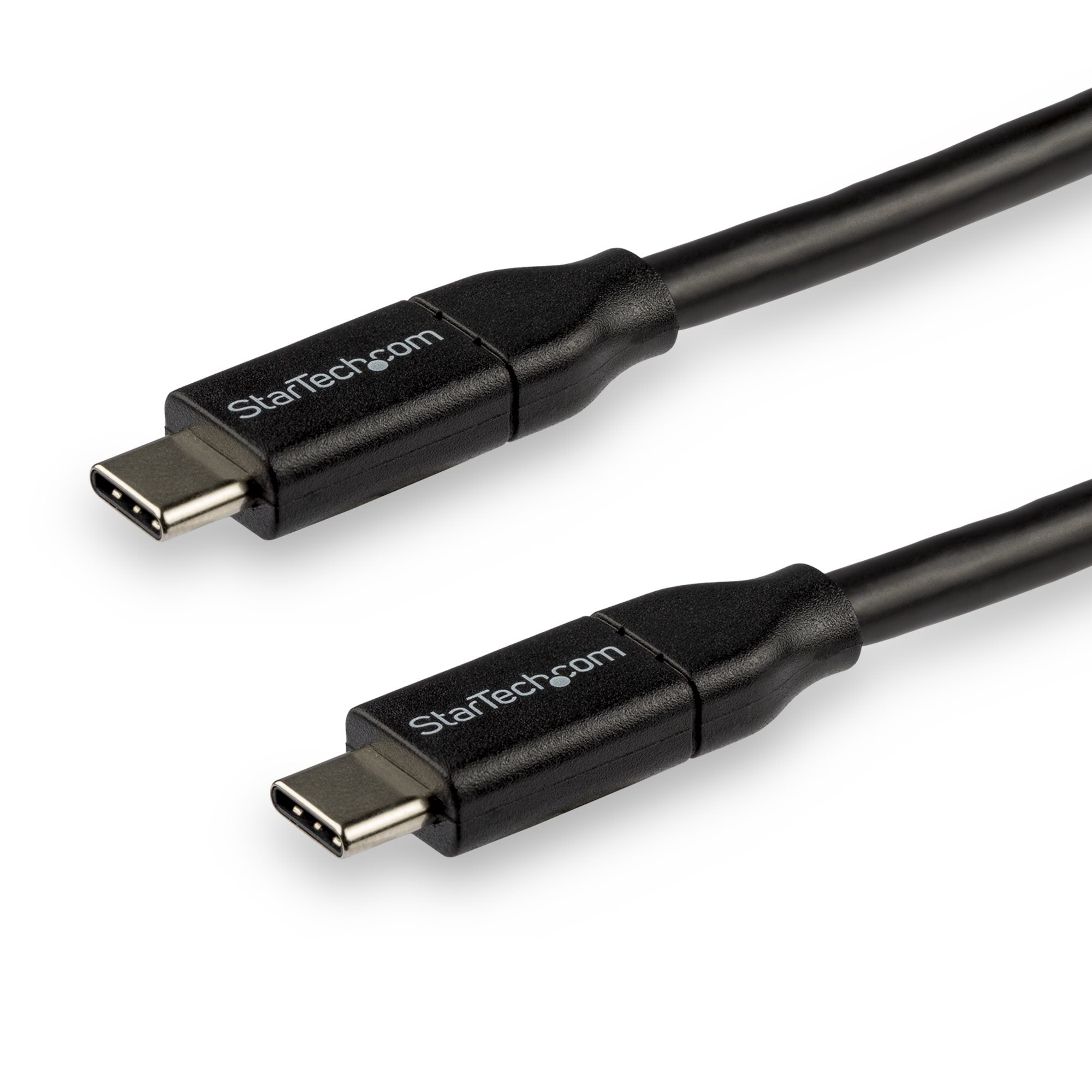 StarTech.com USB-C auf USB-C Kabel – USB 2.0 (480 Mbit/s) – 3 m – PD 100 W – USB-IF zertifiziert – Schwarz