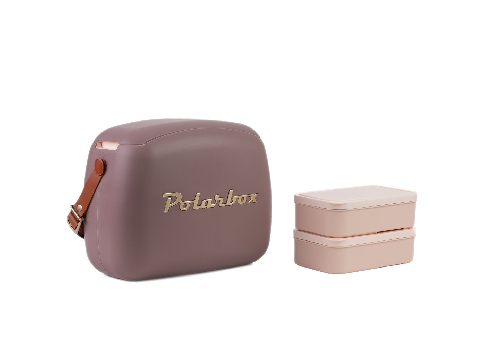 Polarbox Kühltasche – passiv, 24 h, verstellbarer Schultergurt – 6 l – braun