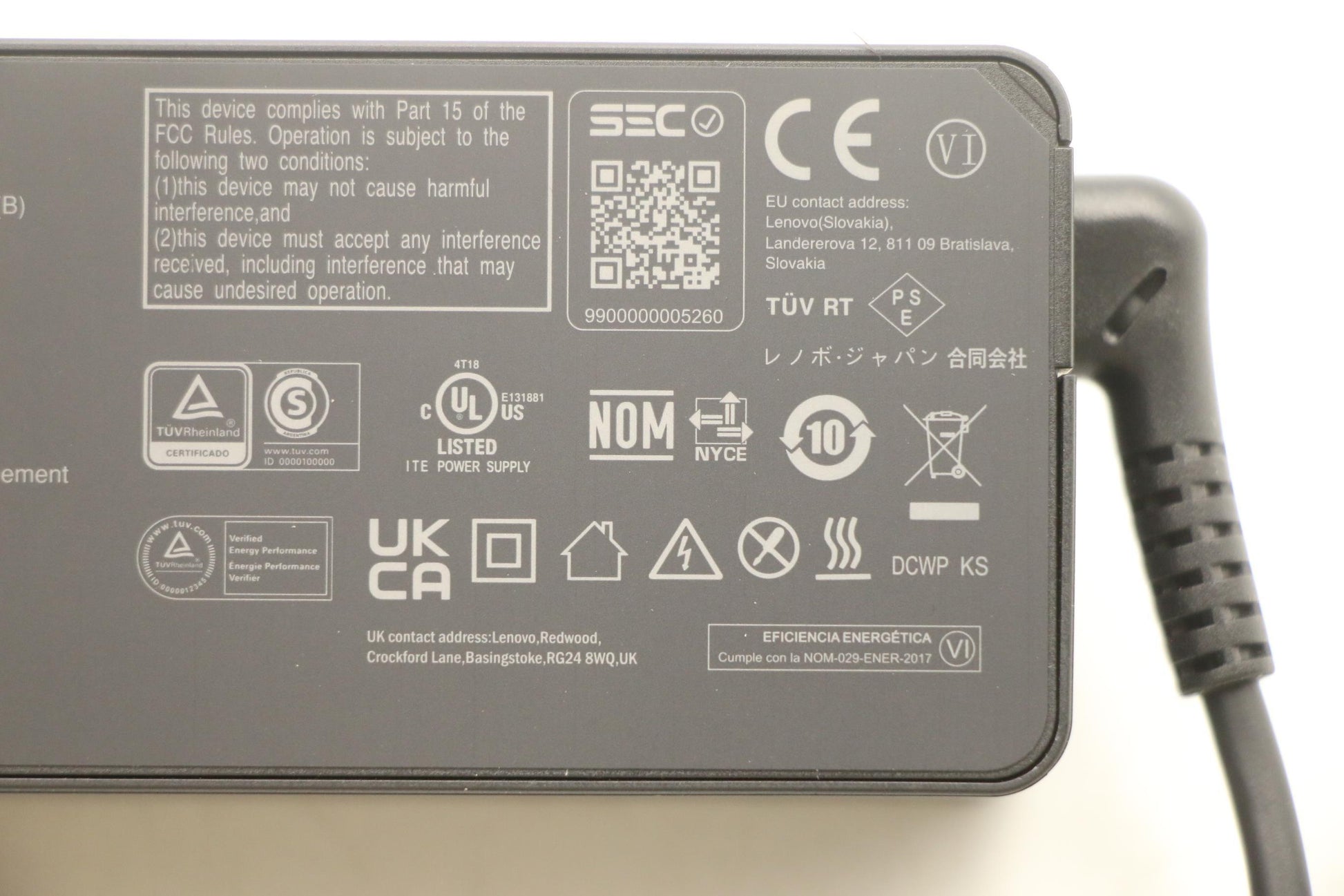 Lenovo 5A10W86303 Netzteil 65 W – für Lenovo-Laptops, schwarz