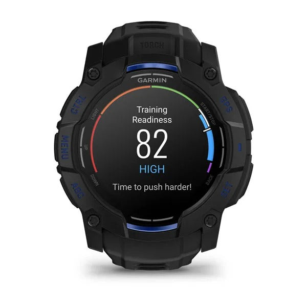 Garmin Instinct 3 50 mm GPS – Aluminium Schwarz, Sportarmband, 100 m, für iPhone