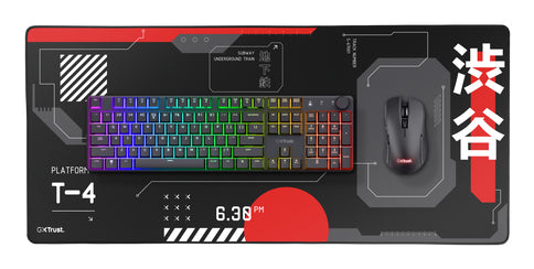 Trust GXT759 – Gaming-Mauspad – 900 × 400 mm, Polyethylenterephthalat, Schwarz