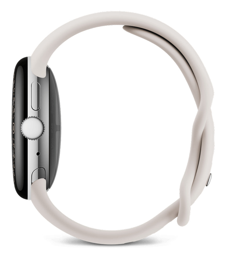 Google Pixel Watch 4 41 mm GPS – Aluminium Silber, Beige, S/L, 50 m