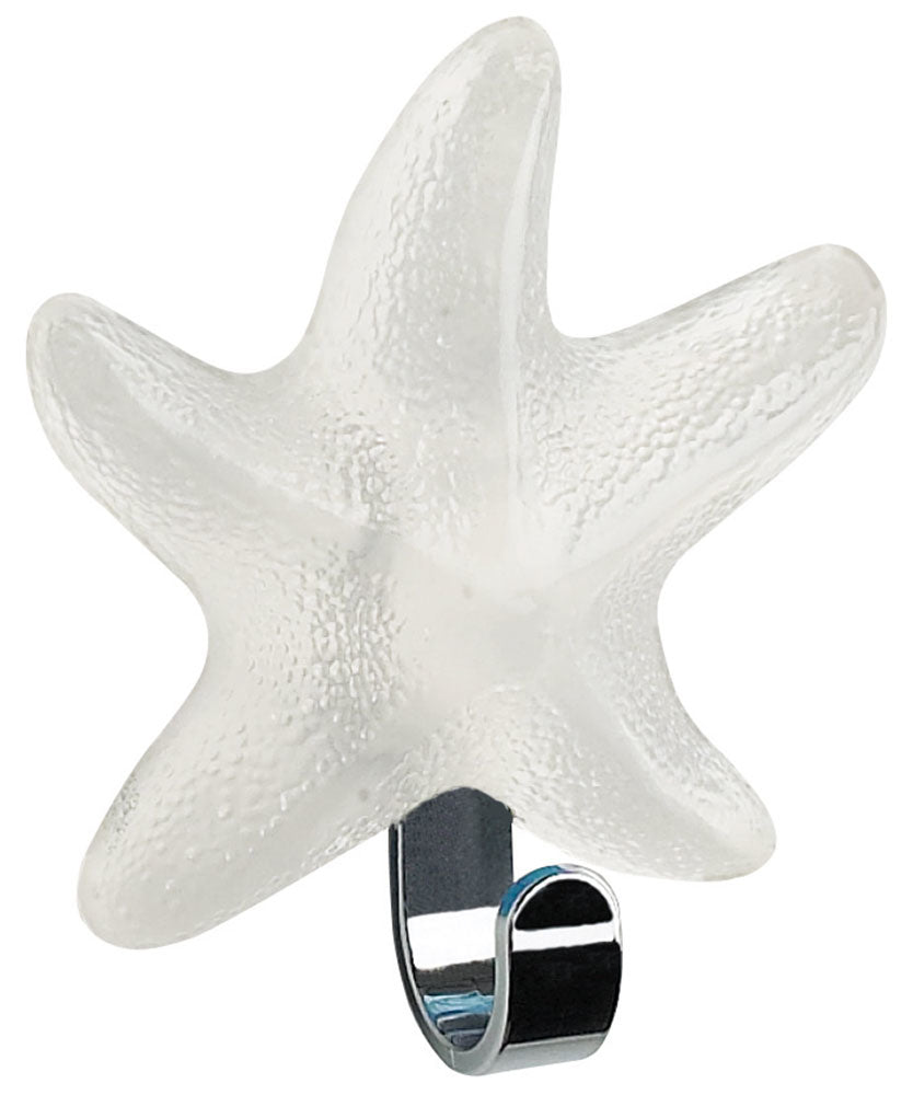 Spirella Haken – ABS – transparent/weiss – 1 kg – 75 × 85 mm