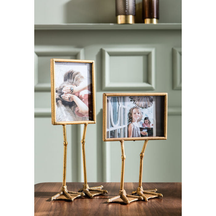 KARE Design Bilderrahmen – für 13 × 18 cm – Glas & MDF & Stahl, Gold