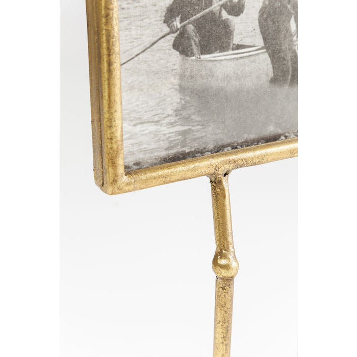 KARE Design Bilderrahmen – für 13 × 18 cm – Glas & MDF & Stahl, Gold