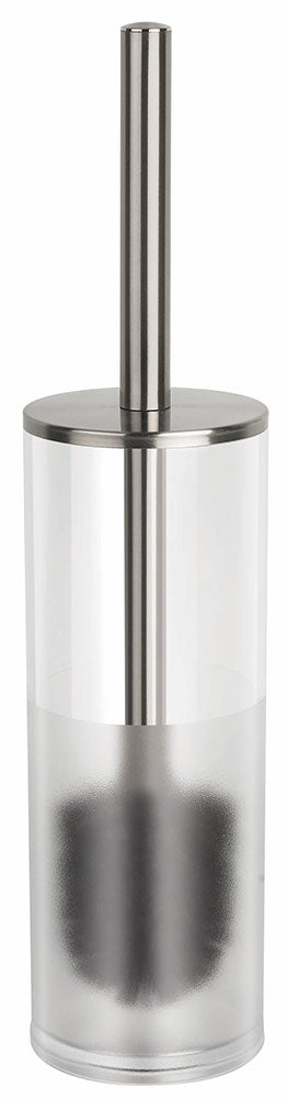 Spirella WC-Garnitur Nyo – Acryl/Edelstahl, Transparent, 40,5 × 9,4 × 9,4 cm
