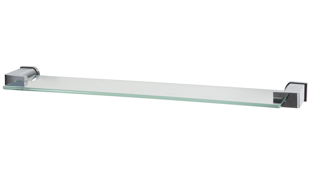 Spirella Seifenhalter (Wand) MILO – 60×17,5 cm, Glas/Metall, verschraubt, Chrom/Transparent