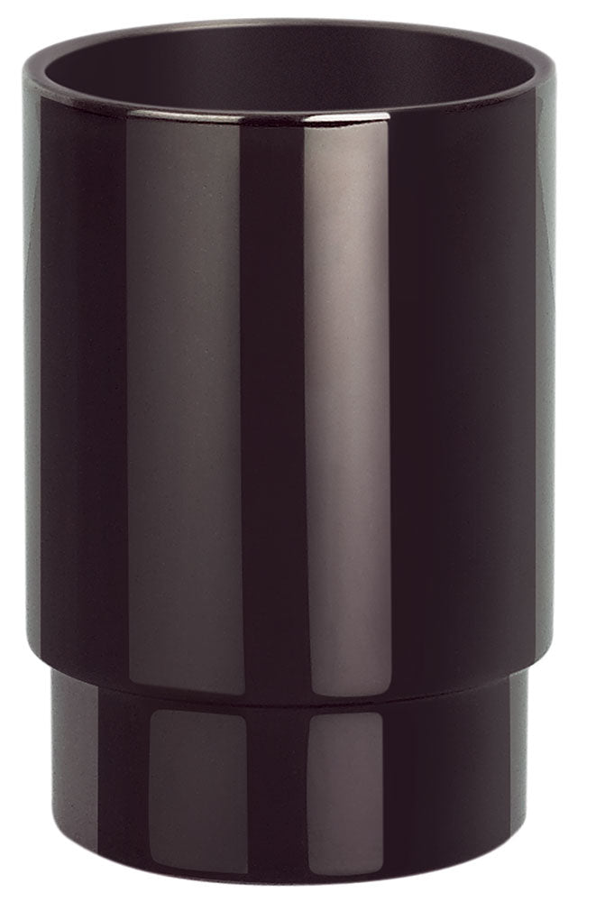 Spirella Zahnbürstenhalter NYO-STEEL – 6,5×9,5×6,5 cm, Edelstahl, Schwarz