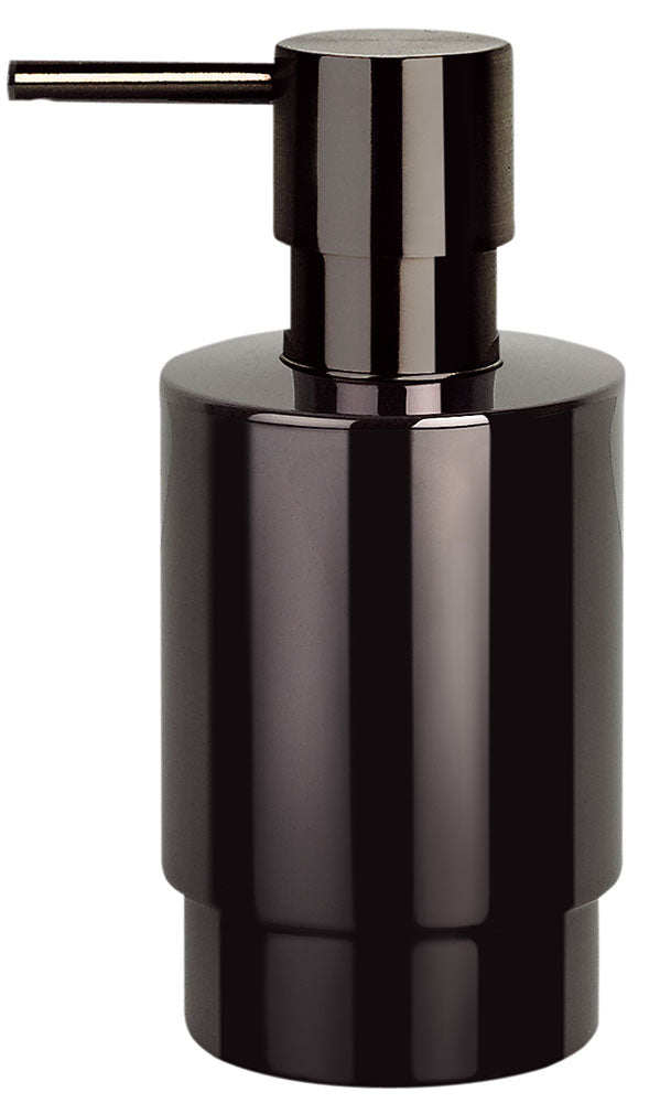 Spirella NYO-STEEL Seifenspender – Edelstahl, Schwarz, 200 ml