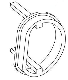 Intermec EDGE GUIDE Halterung – für EasyCoder 601 XP, 1-040329-00