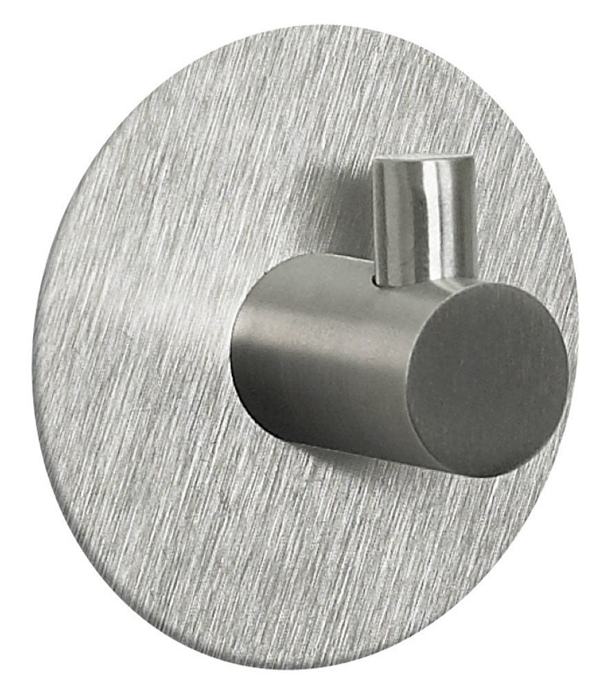 Spirella Klebehaken – Edelstahl, 1 kg, Klebestreifen, 5 cm, Silber
