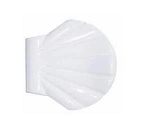 Spirella Haken für Duschvorhang – 5,6×5,6×5,6 cm, Kunststoff, Weiss, 2er-Set