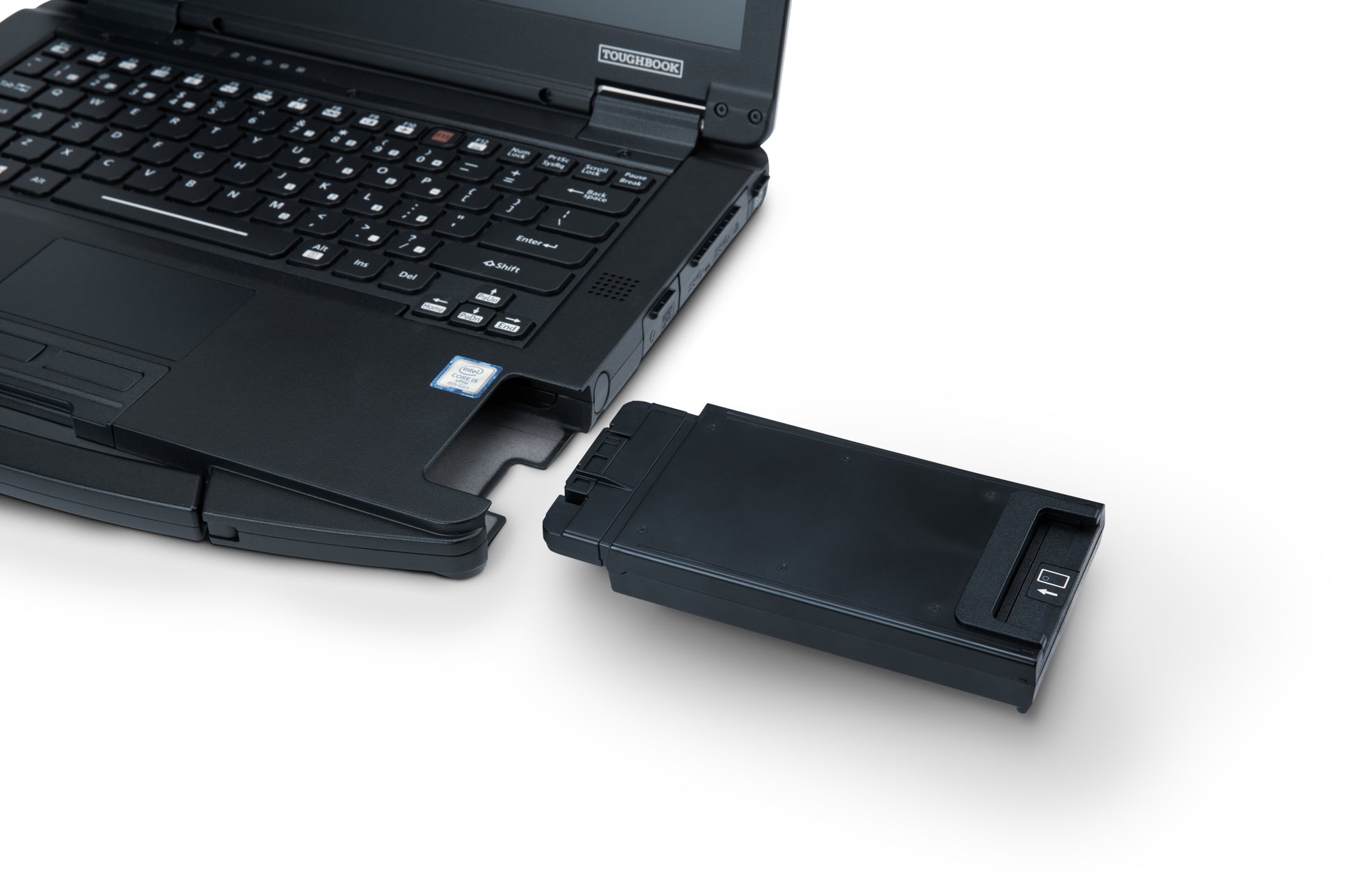 Panasonic FZ-VSC551U Smartcard-Reader (extern) für Toughbook 55 – ISO 7816, Schwarz