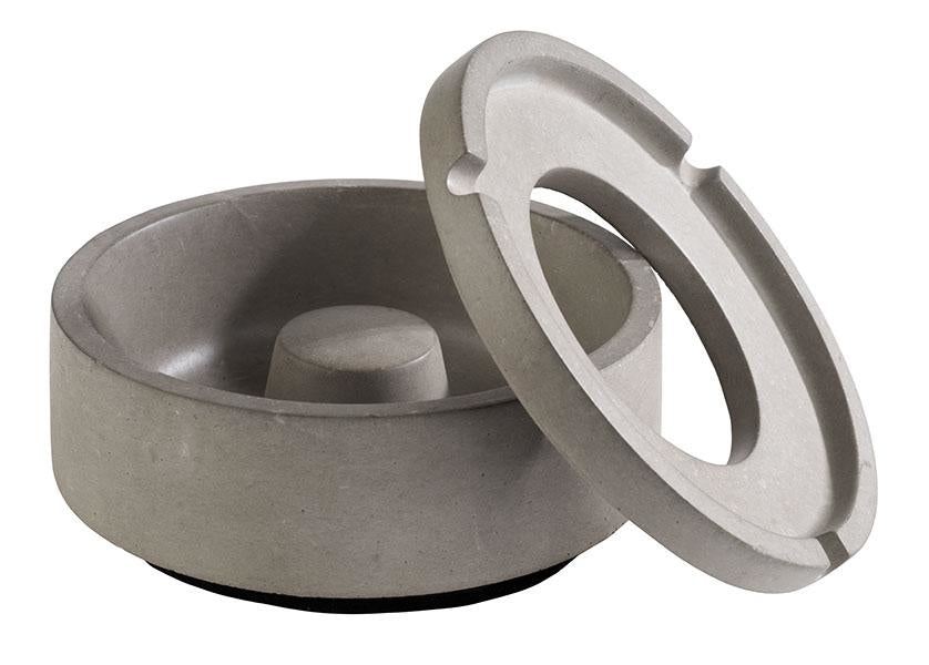 APS-Germany APS Windaschenbecher Element – Ø 10,5 × 5 cm, Beton, Grau