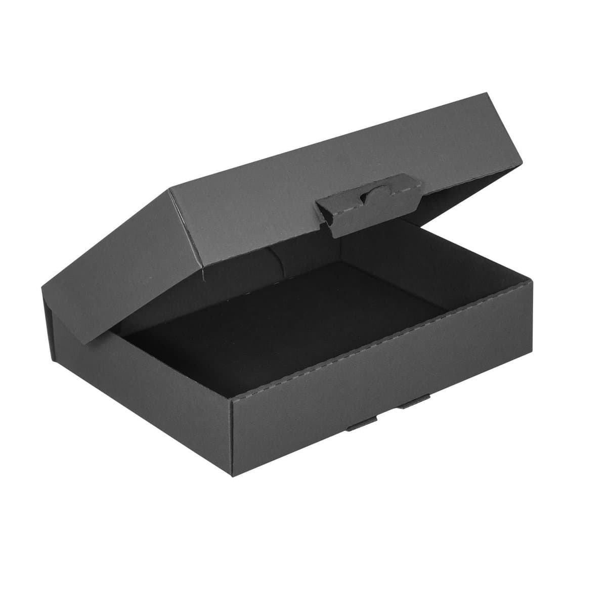 Brieger Versandkarton – für DIN A4 – 301 × 213 × 45 mm, einwellig, 1,5 mm, schwarz