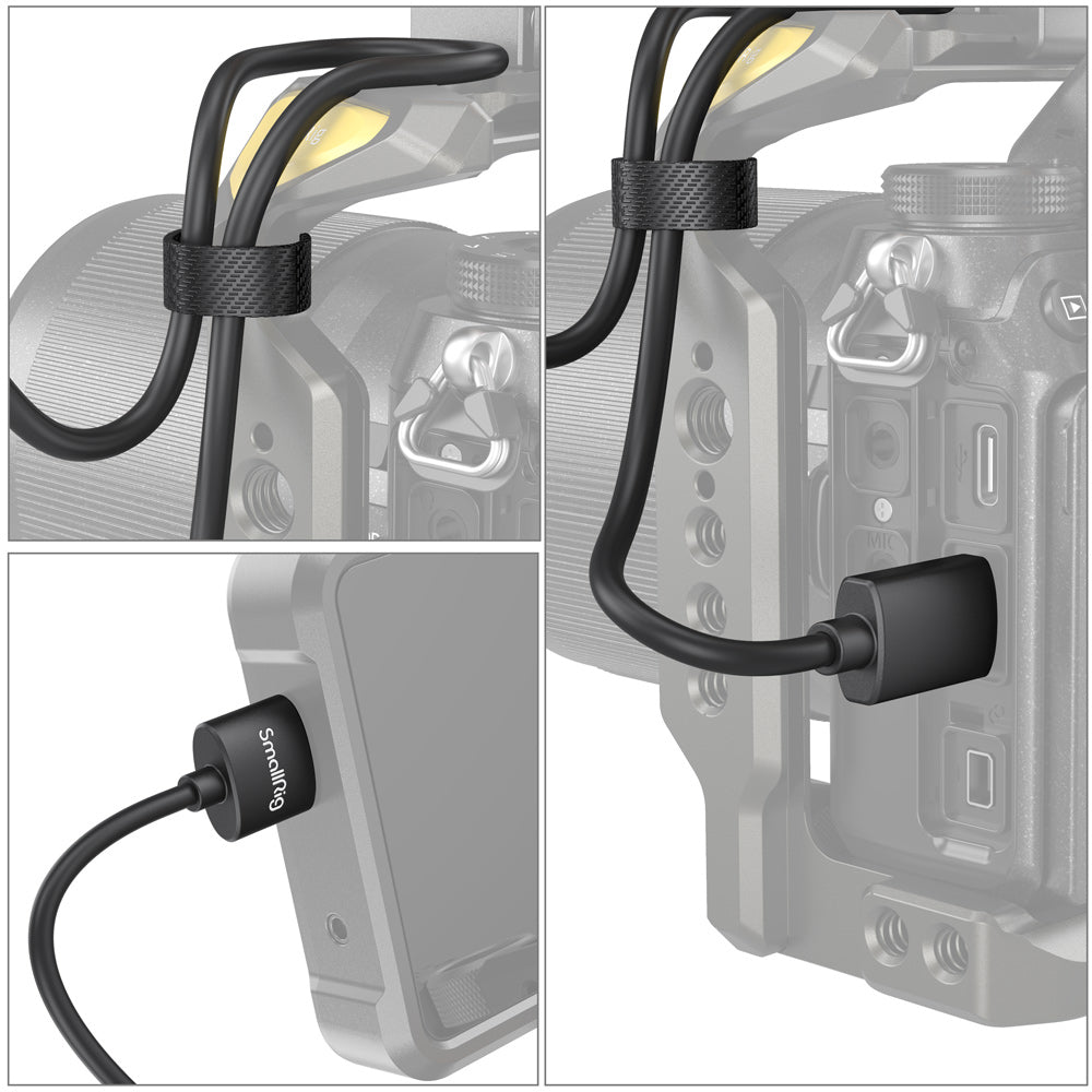 SmallRig Mini-HDMI auf HDMI Kabel HDMI 2.0 4K 60 Hz – 0,55 m