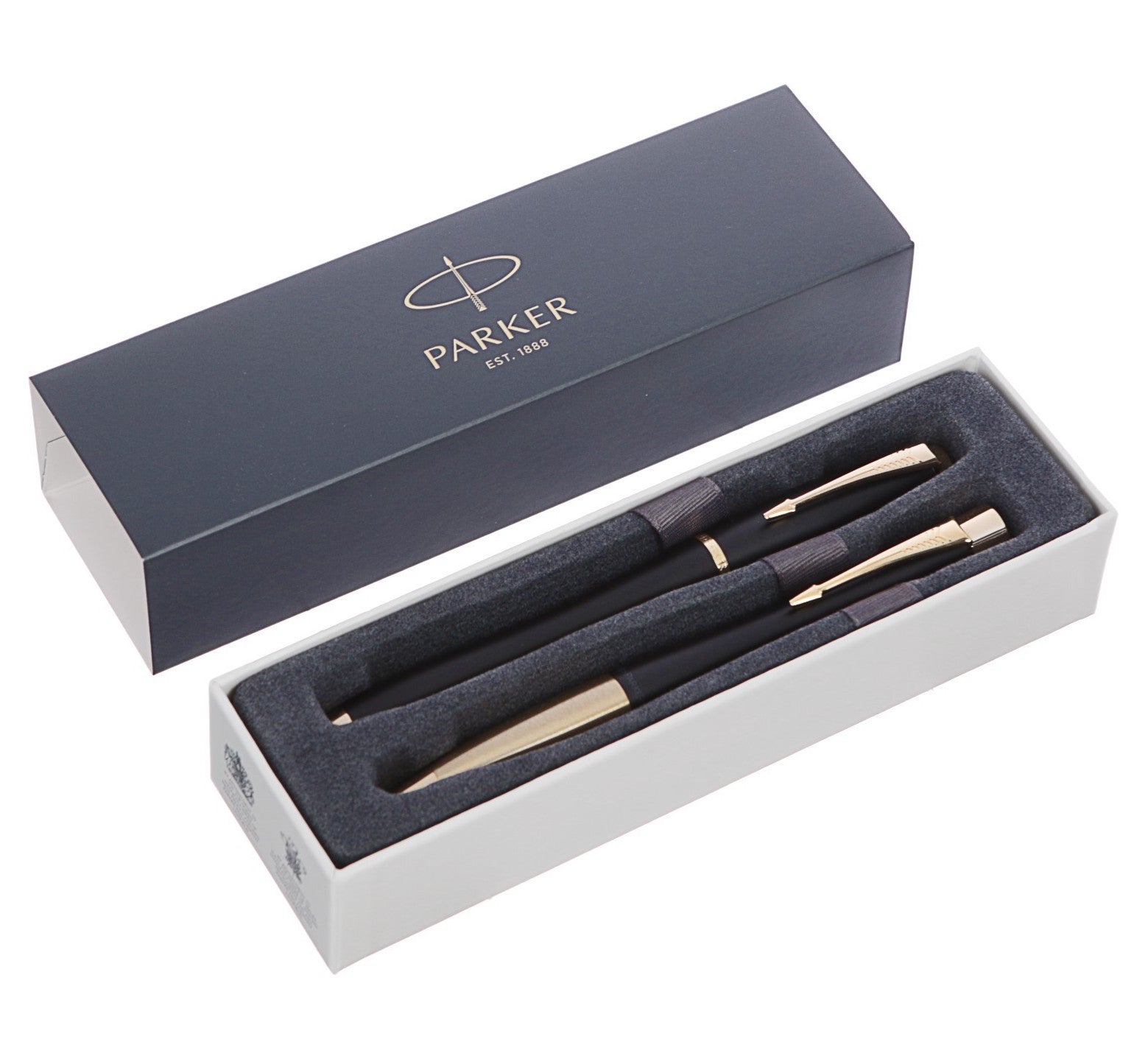 Parker DuoSet Urban Muted Black G.C. – Füllfederhalter & Kugelschreiber, Schwarz/Gold