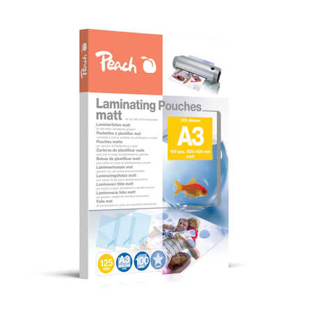 Peach Laminierfolien A3, matt – 125 µm, 100 Stk.