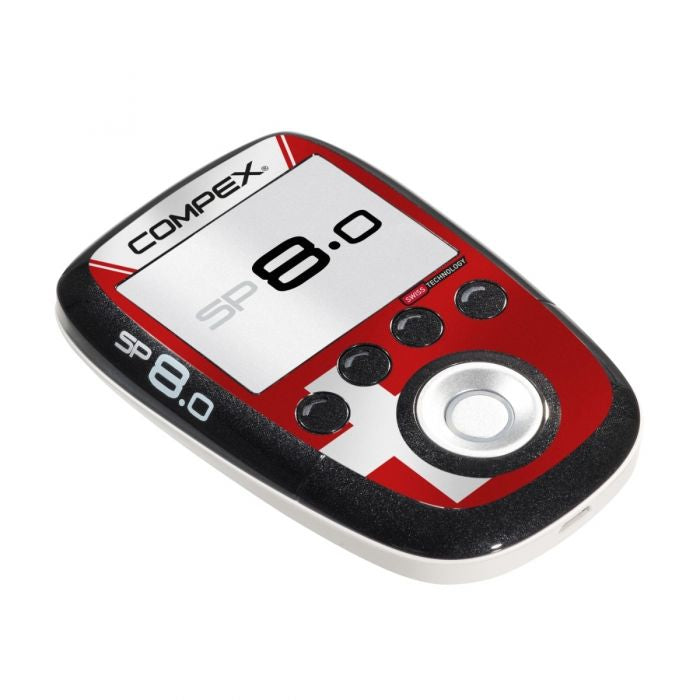 Compex Massagegerät SP 8.0 – TENS, 4 Kanäle, 40 Programme, 120 mA, 2 h Ladezeit – Schwarz
