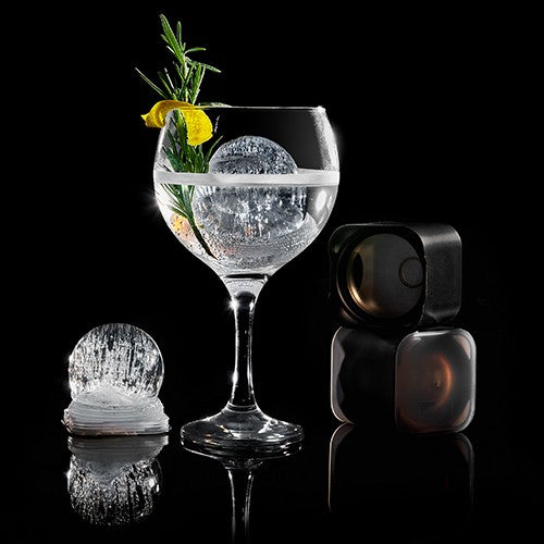Lurch Eiswürfelform – Ø 6,4 cm, Silikon, Schwarz, 2 Stk.
