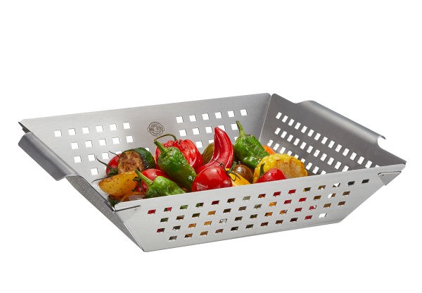 GEFU Grillschale 28 × 33 × 7,5 cm, Edelstahl, Silber