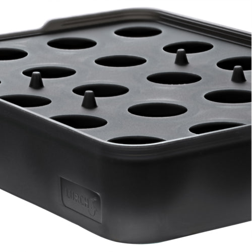 Lurch Eiswürfelform 20 Stk., Ø 3 cm, Silikon, Schwarz, mit Deckel