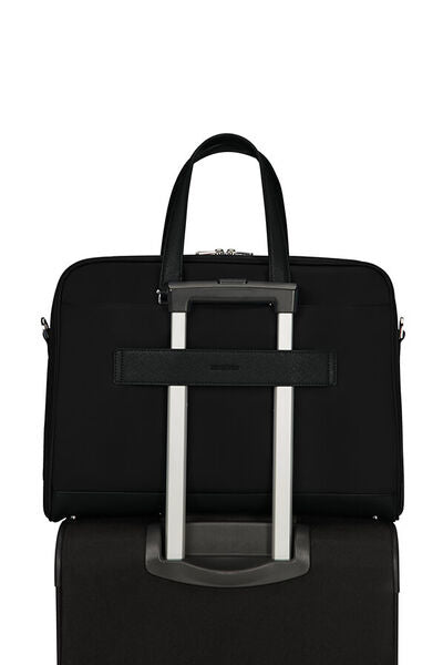 Samsonite Zalia 2.0 Notebook-Tasche – für Notebooks bis 15,6", 14,5 l, RFID-Fach, USB-Anschluss, Nylon, schwarz