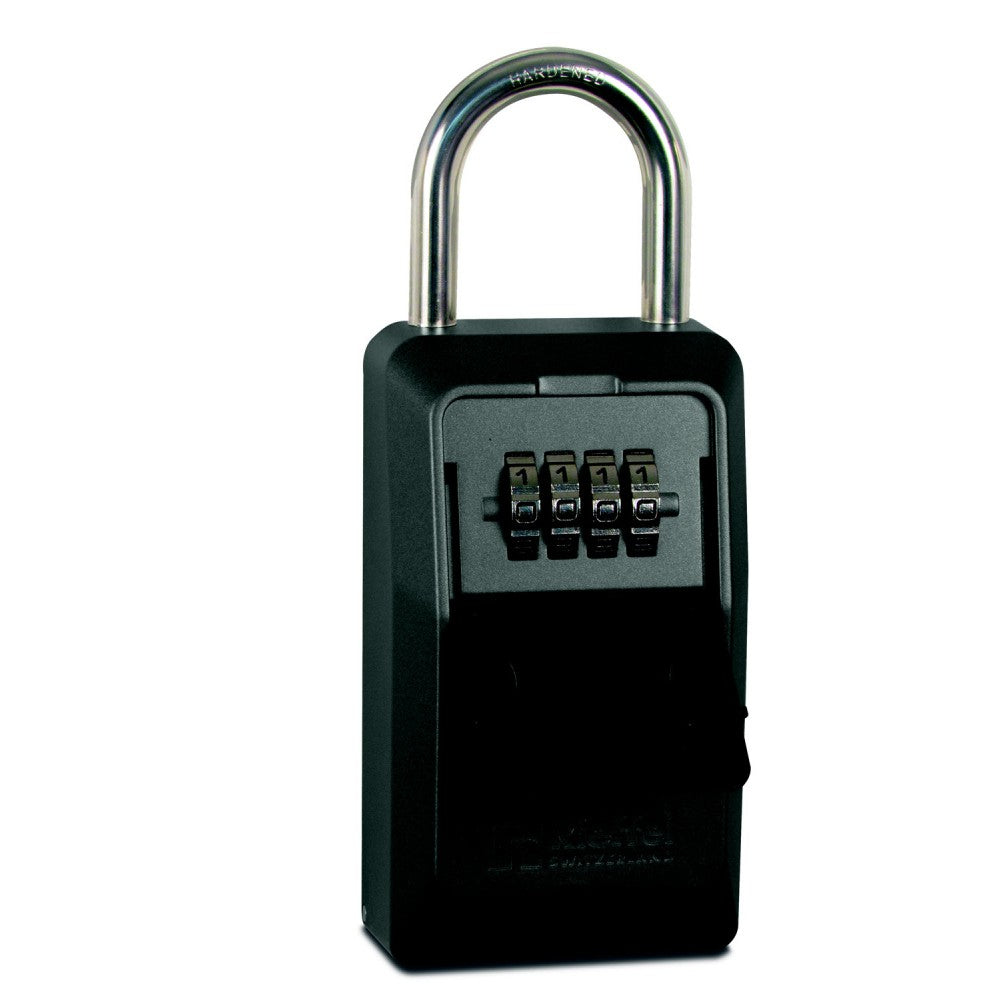 Rieffel A15800 – Schlüsseldepot, Zahlenschloss, Metall, Schwarz/Grau, Wetterfest, 77 × 50 × 190 mm