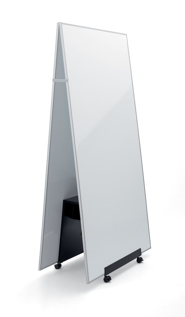 Sigel Whiteboard – 90 × 180 cm, lackierter Stahl, magnetisch, Aluminiumrahmen, mit Ständer – 2-teilig