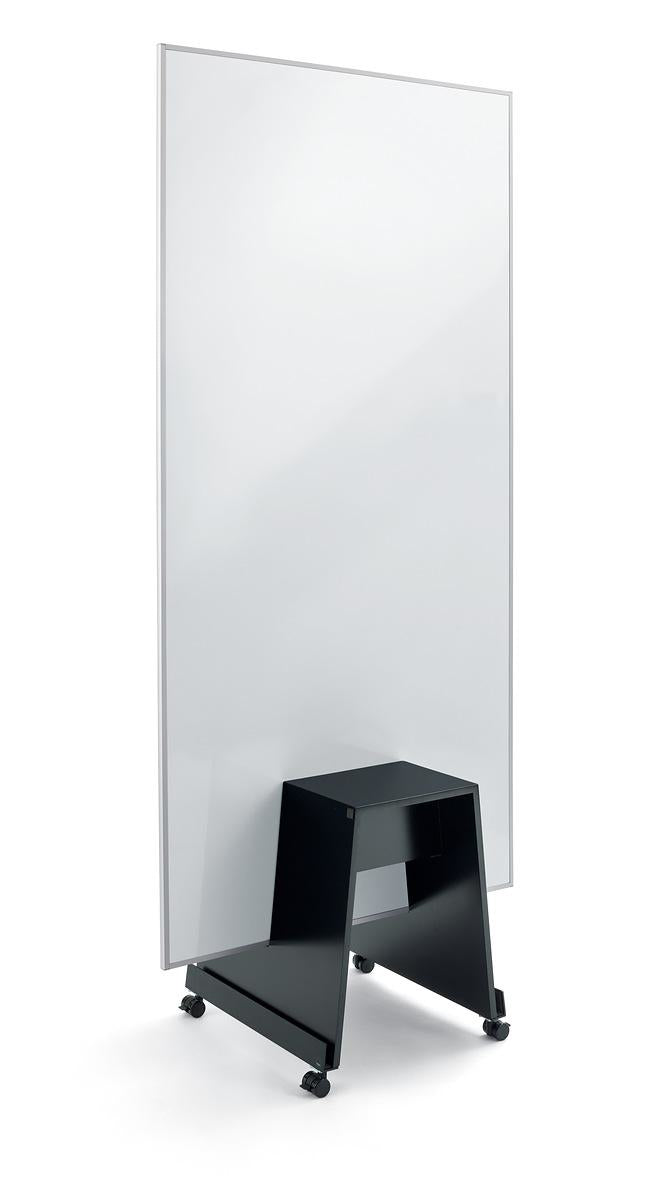 Sigel Whiteboard – 90 × 180 cm, lackierter Stahl, magnetisch, Aluminiumrahmen, mit Ständer – 2-teilig