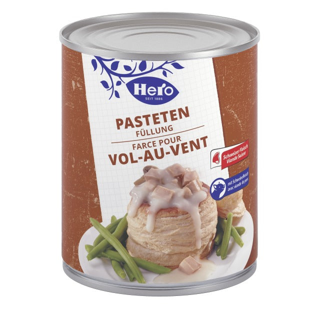 Hero Pastetenfüllung Schweinefleisch & Champignons – 840 g